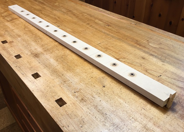 Shelf Hole Drilling Template with Bushings